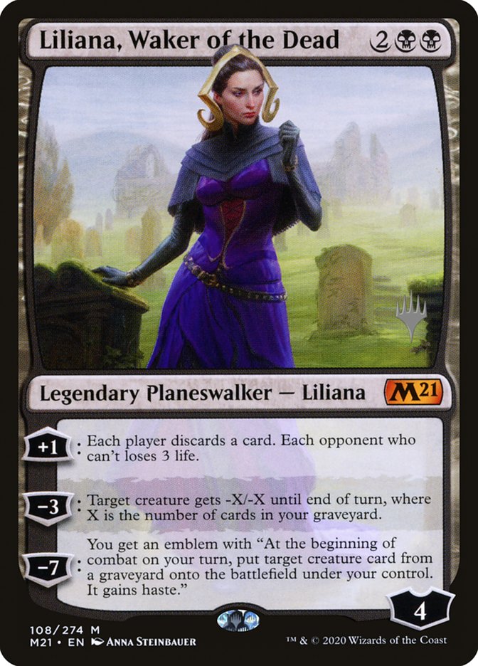 Liliana, Waker of the Dead (Promo Pack) [Core Set 2021 Promos] | Pegasus Games WI