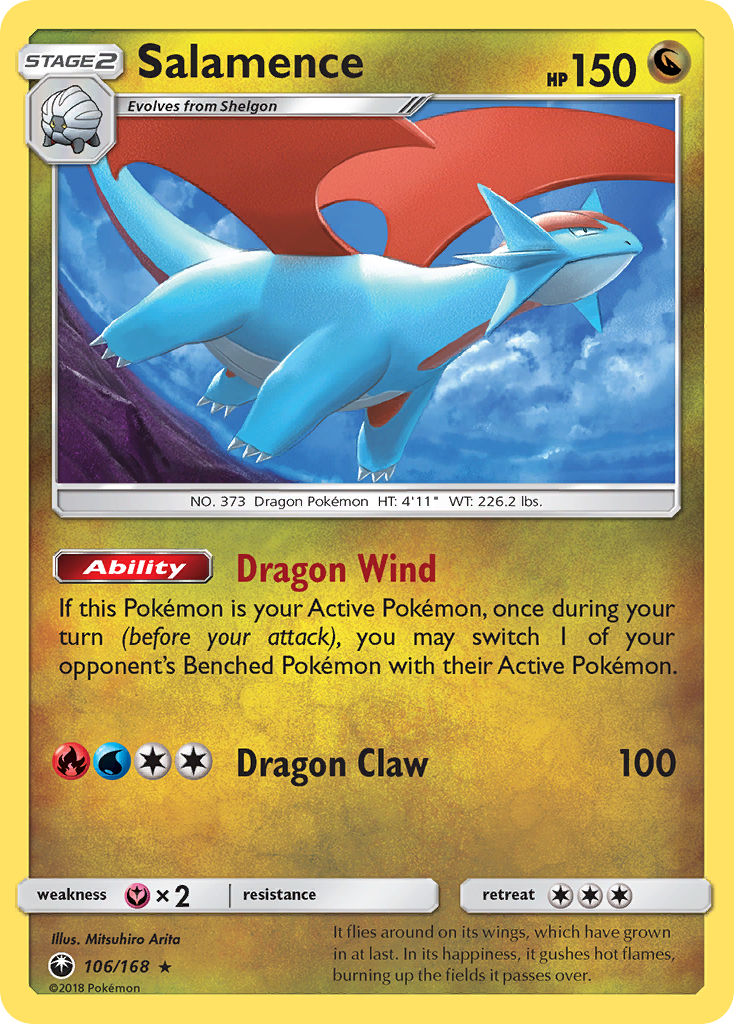 Salamence (106/168) [Sun & Moon: Celestial Storm] | Pegasus Games WI