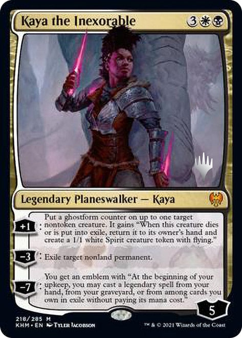 Kaya the Inexorable (Promo Pack) [Kaldheim Promos] | Pegasus Games WI