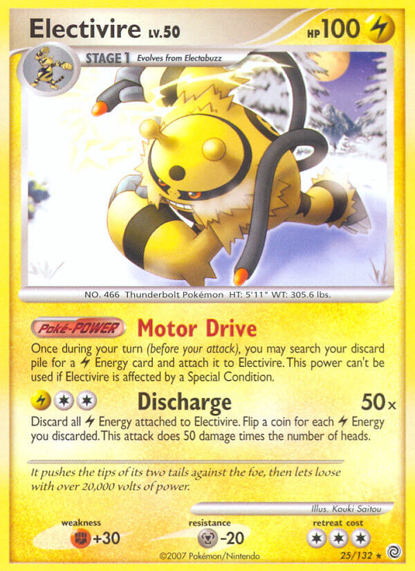 Electivire (25/132) (Theme Deck Exclusive) [Diamond & Pearl: Secret Wonders] | Pegasus Games WI