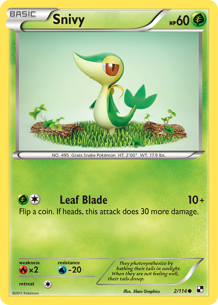 Snivy (2/114) [Black & White: Base Set] | Pegasus Games WI