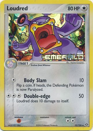 Loudred (35/106) (Stamped) [EX: Emerald] | Pegasus Games WI