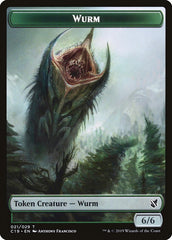 Beast (013) // Wurm Double-Sided Token [Commander 2019 Tokens] | Pegasus Games WI