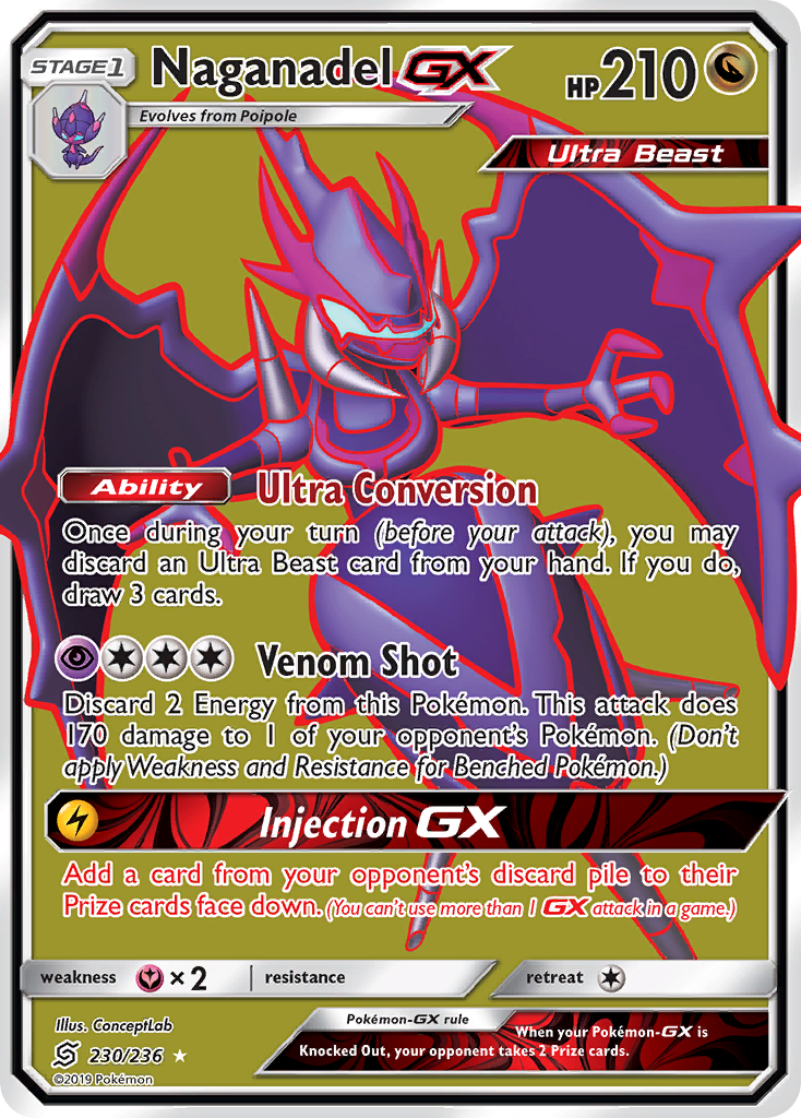 Naganadel GX (230/236) [Sun & Moon: Unified Minds] | Pegasus Games WI