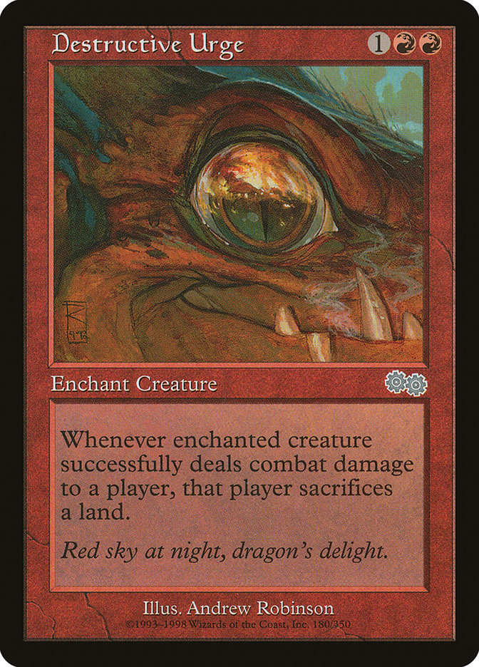 Destructive Urge [Urza's Saga] | Pegasus Games WI