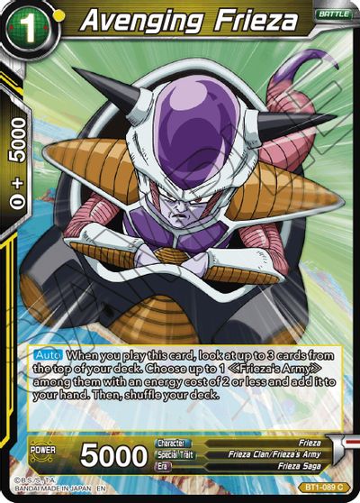 Avenging Frieza (Reprint) (BT1-089) [Battle Evolution Booster] | Pegasus Games WI