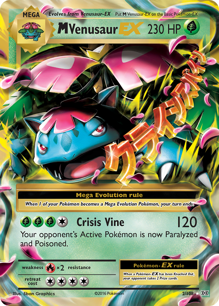 M Venusaur EX (2/108) [XY: Evolutions] | Pegasus Games WI