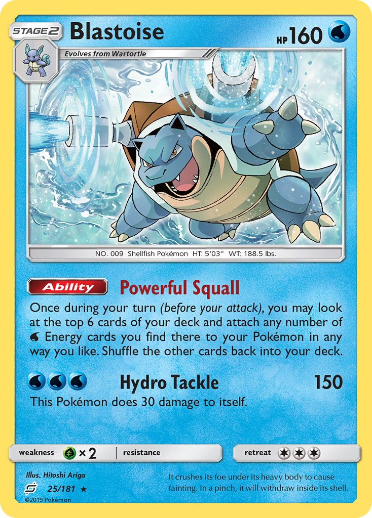 Blastoise (25/181) [Sun & Moon: Team Up] | Pegasus Games WI