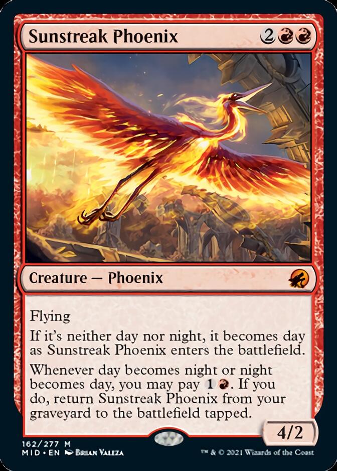Sunstreak Phoenix [Innistrad: Midnight Hunt] | Pegasus Games WI