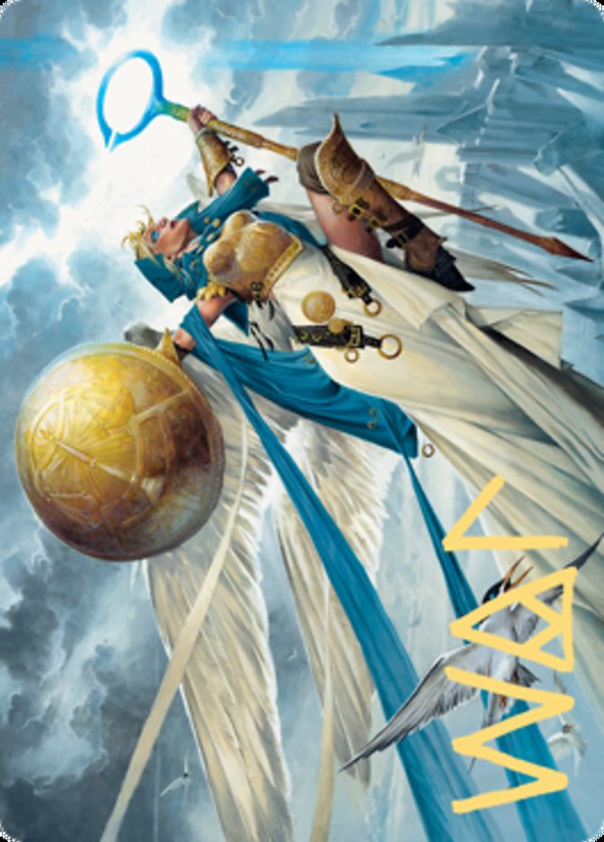 Linvala, Shield of Sea Gate Art Card (Gold-Stamped Signature) [Zendikar Rising Art Series] | Pegasus Games WI