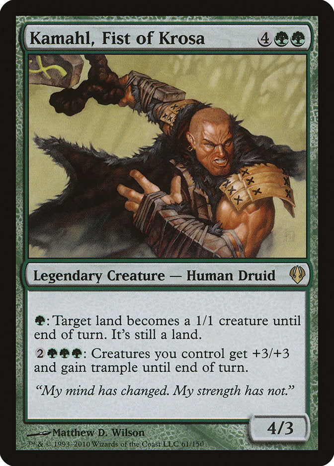 Kamahl, Fist of Krosa [Archenemy] | Pegasus Games WI