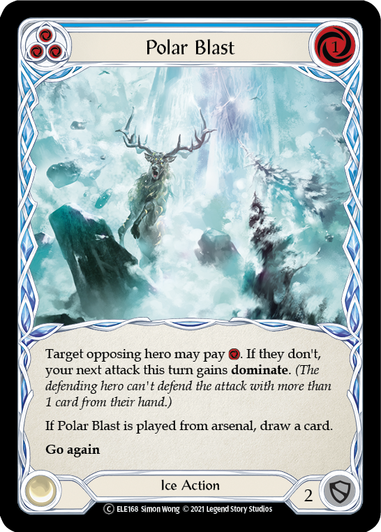 Polar Blast (Blue) [U-ELE168] Unlimited Rainbow Foil | Pegasus Games WI