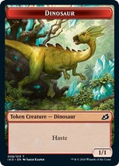 Dinosaur // Human Soldier (003) Double-Sided Token [Ikoria: Lair of Behemoths Tokens] | Pegasus Games WI