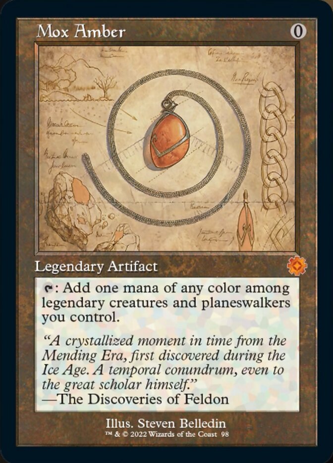 Mox Amber (Retro Schematic) [The Brothers' War Retro Artifacts] | Pegasus Games WI