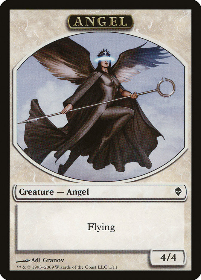 Angel Token [Zendikar Tokens] | Pegasus Games WI