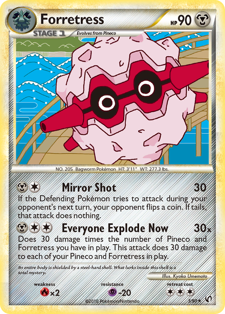Forretress (3/90) [HeartGold & SoulSilver: Undaunted] | Pegasus Games WI