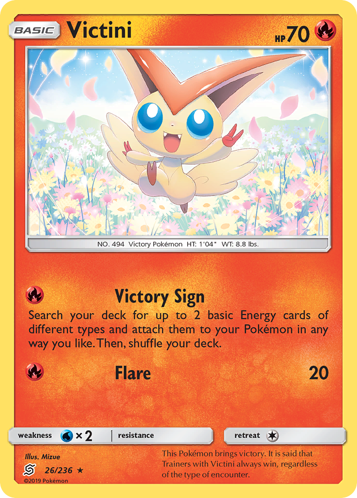 Victini (26/236) [Sun & Moon: Unified Minds] | Pegasus Games WI