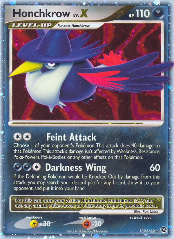 Honchkrow LV.X (132/132) [Diamond & Pearl: Secret Wonders] | Pegasus Games WI