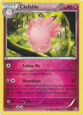 Clefable (28/30) [XY: Trainer Kit 1 - Wigglytuff] | Pegasus Games WI