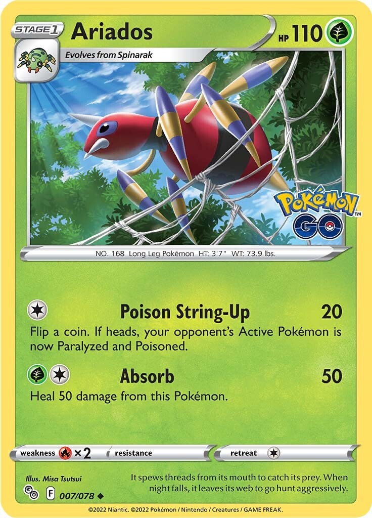 Ariados (007/078) [Pokémon GO] | Pegasus Games WI
