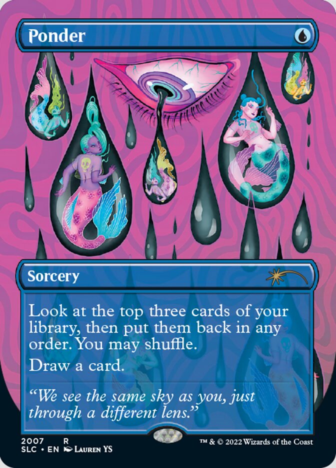 Ponder (Borderless) [Secret Lair 30th Anniversary Countdown Kit] | Pegasus Games WI