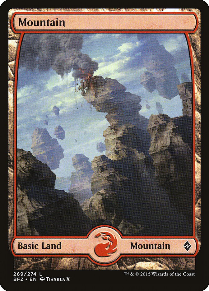 Mountain (269) (Full Art) [Battle for Zendikar] | Pegasus Games WI