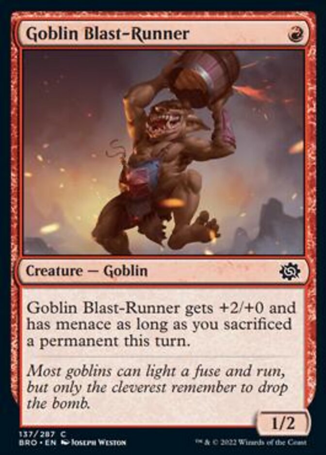 Goblin Blast-Runner [The Brothers' War] | Pegasus Games WI