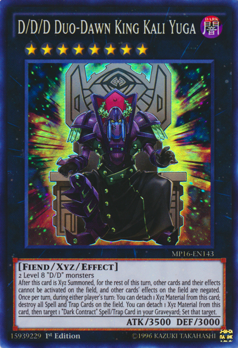 D/D/D Duo-Dawn King Kali Yuga [MP16-EN143] Super Rare | Pegasus Games WI