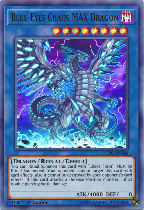 Blue-Eyes Chaos MAX Dragon [DUPO-EN048] Ultra Rare | Pegasus Games WI