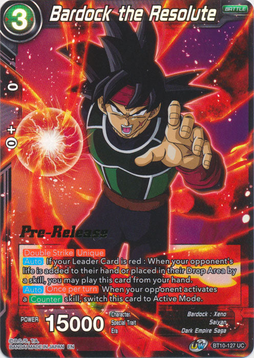 Bardock the Resolute (BT10-127) [Rise of the Unison Warrior Prerelease Promos] | Pegasus Games WI