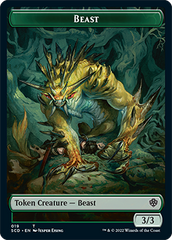 Beast // Beast Double-Sided Token [Starter Commander Decks] | Pegasus Games WI