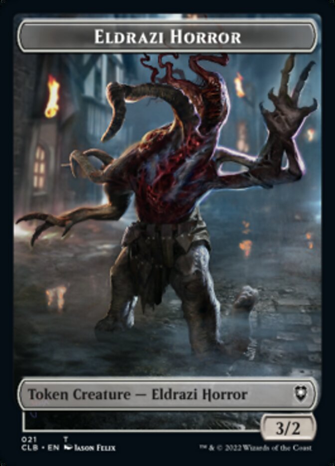 Horror // Eldrazi Horror Double-Sided Token [Commander Legends: Battle for Baldur's Gate Tokens] | Pegasus Games WI