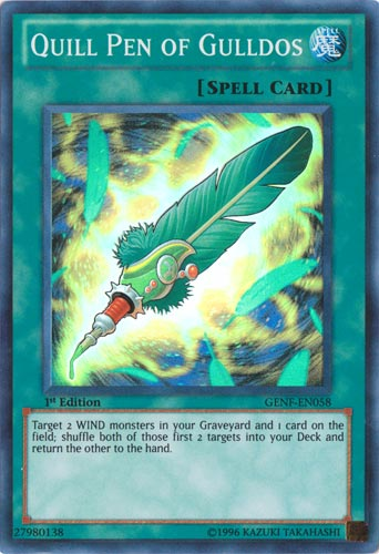 Quill Pen of Gulldos [GENF-EN058] Super Rare | Pegasus Games WI