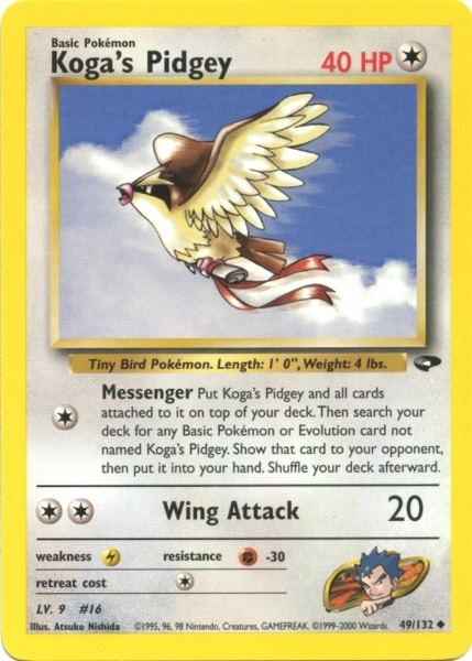 Koga's Pidgey (49/132) [Gym Challenge Unlimited] | Pegasus Games WI