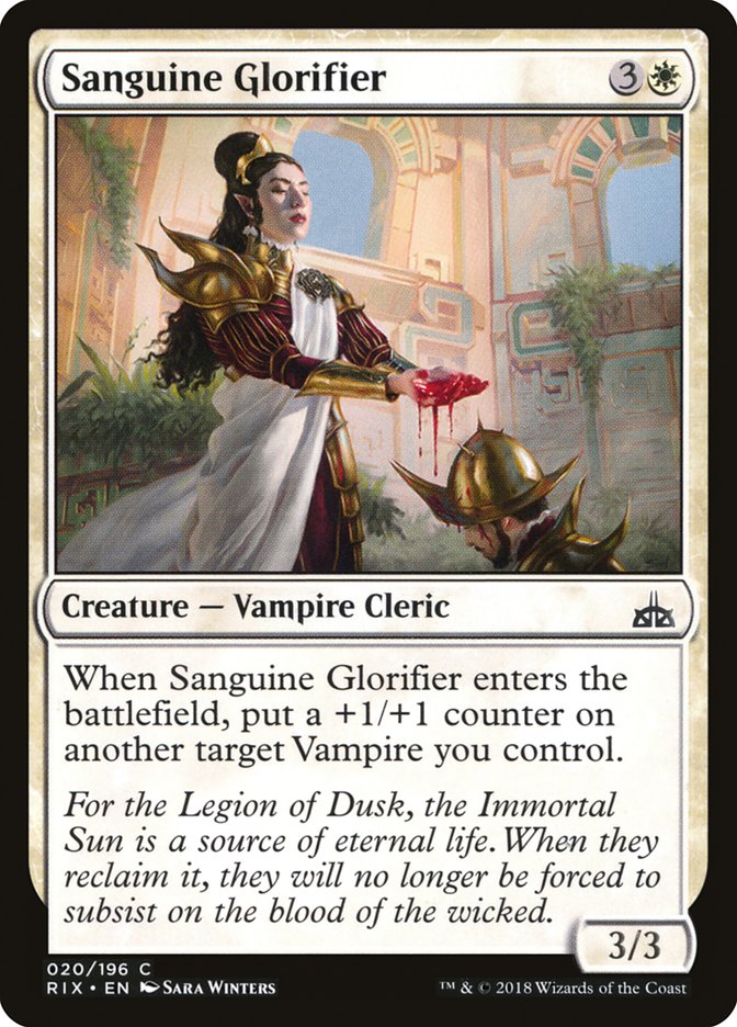 Sanguine Glorifier [Rivals of Ixalan] | Pegasus Games WI