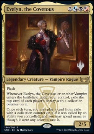 Evelyn, the Covetous (Promo Pack) [Streets of New Capenna Promos] | Pegasus Games WI