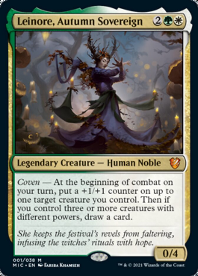 Leinore, Autumn Sovereign (Display Commander) [Innistrad: Midnight Hunt Commander] | Pegasus Games WI