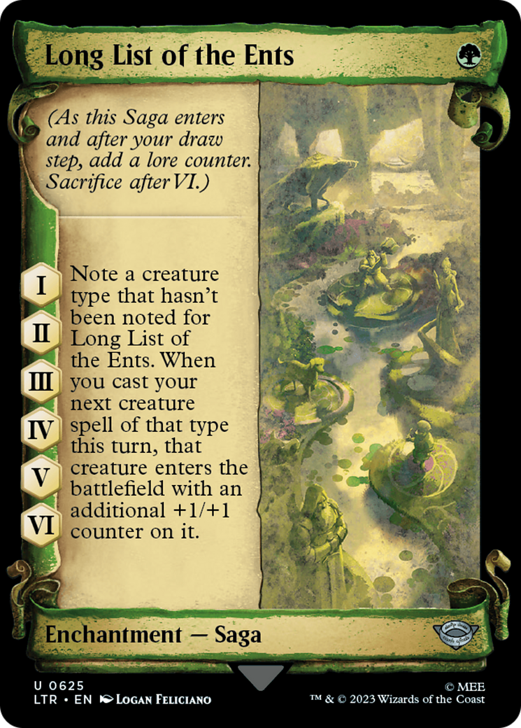 Long List of the Ents [The Lord of the Rings: Tales of Middle-Earth Showcase Scrolls] | Pegasus Games WI