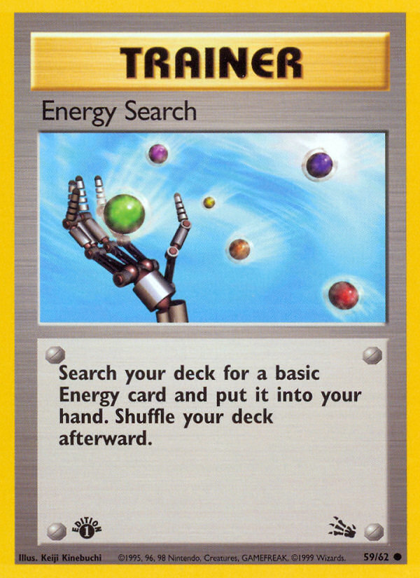 Energy Search (59/62) [Fossil 1st Edition] | Pegasus Games WI