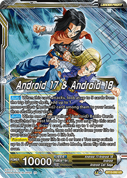 Android 17 & Android 18 // Android 17 & Android 18, Harbingers of Calamity (Uncommon) [BT13-092] | Pegasus Games WI