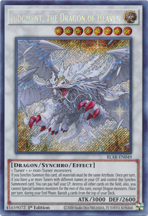 Judgment, the Dragon of Heaven [BLAR-EN049] Secret Rare | Pegasus Games WI