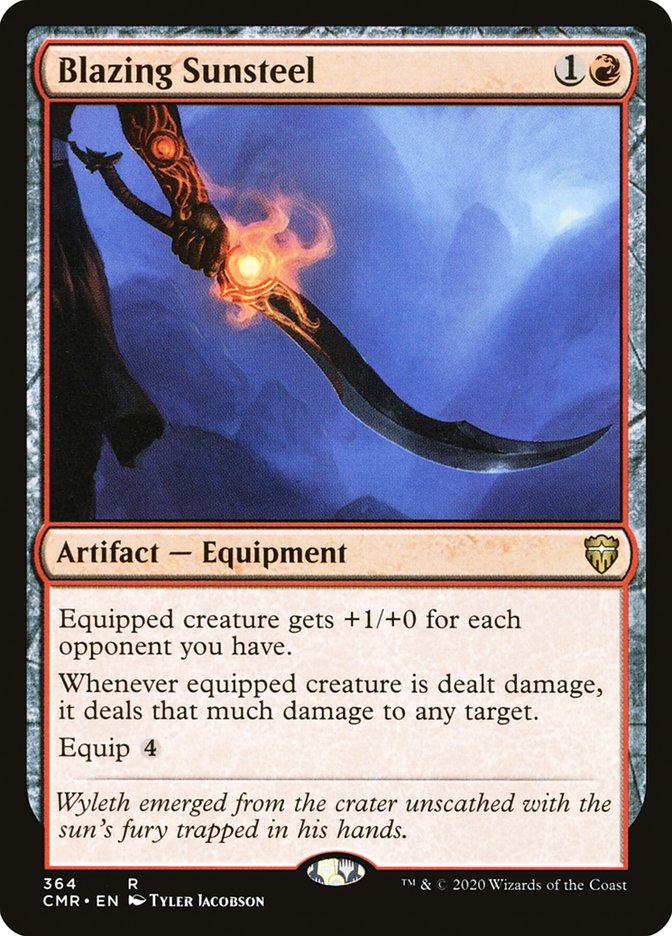 Blazing Sunsteel [Commander Legends] | Pegasus Games WI