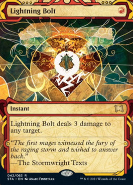 Lightning Bolt (Foil Etched) [Strixhaven: School of Mages Mystical Archive] | Pegasus Games WI