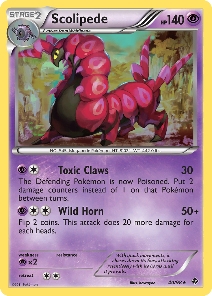 Scolipede (40/98) [Black & White: Emerging Powers] | Pegasus Games WI