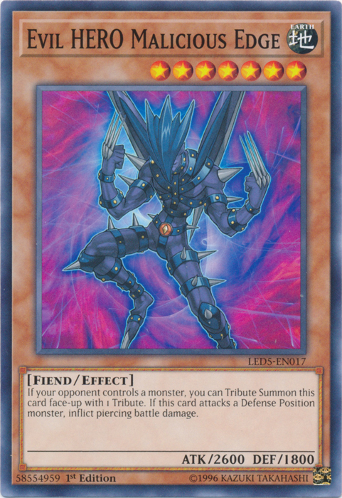 Evil HERO Malicious Edge [LED5-EN017] Common | Pegasus Games WI