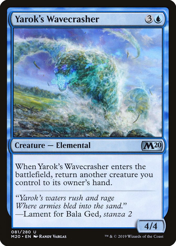 Yarok's Wavecrasher [Core Set 2020] | Pegasus Games WI