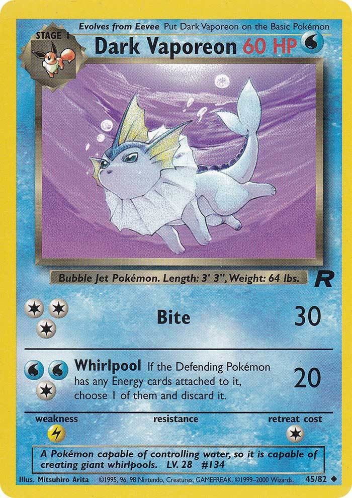 Dark Vaporeon (45/82) [Team Rocket Unlimited] | Pegasus Games WI