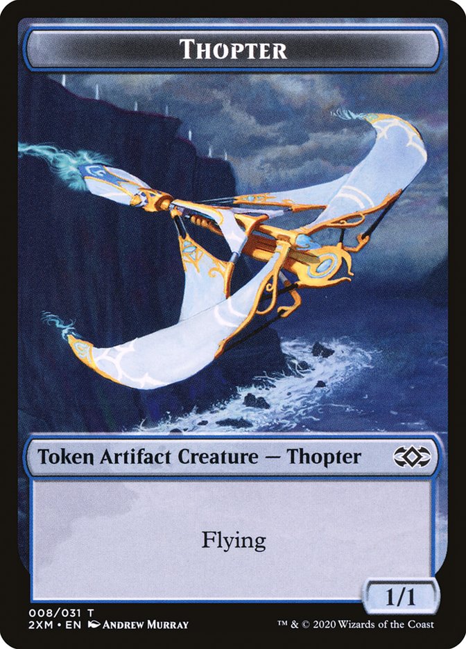 Squirrel // Thopter (008) Double-Sided Token [Double Masters Tokens] | Pegasus Games WI