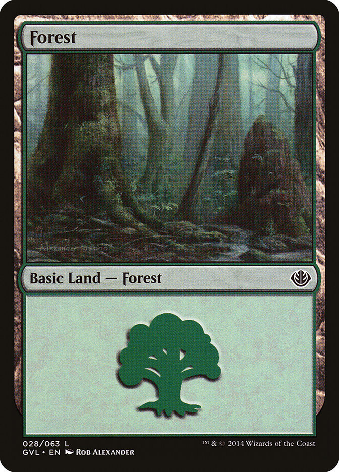 Forest (28) (Garruk vs. Liliana) [Duel Decks Anthology] | Pegasus Games WI