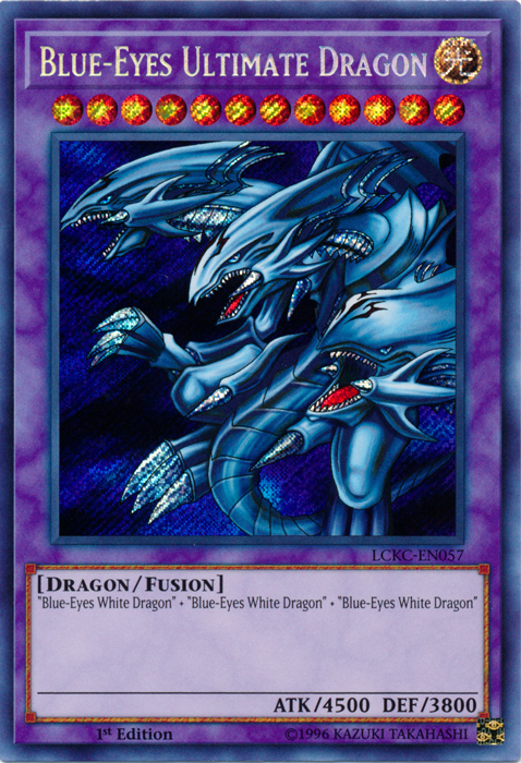 Blue-Eyes Ultimate Dragon [LCKC-EN057] Secret Rare | Pegasus Games WI